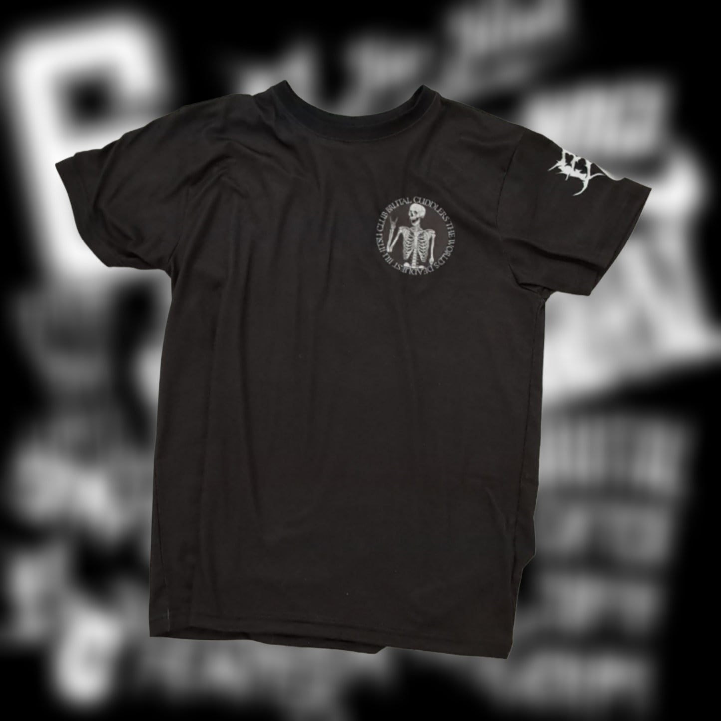 Brutal Cuddlers Metal Head Skeleton T-Shirt