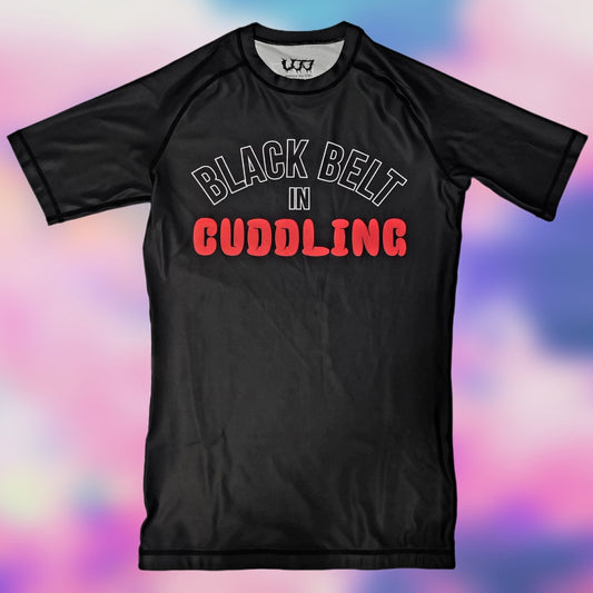 U.J.J. "Black Belt In Cuddling" Rash Guard