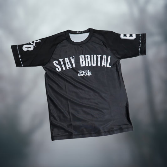 Brutal Cuddlers "Stay Brutal" Short Sleeve Rash Guard